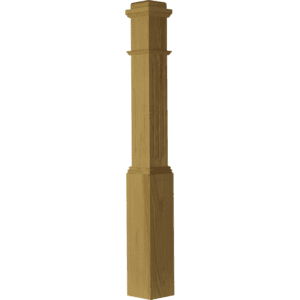 4091 Fluted Box Newel Post 6 1/4 Inch x 55 Inch
