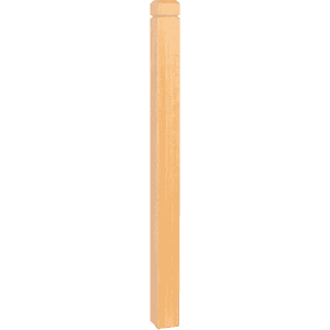 Notched Top with Chamfered Head Blank Newel