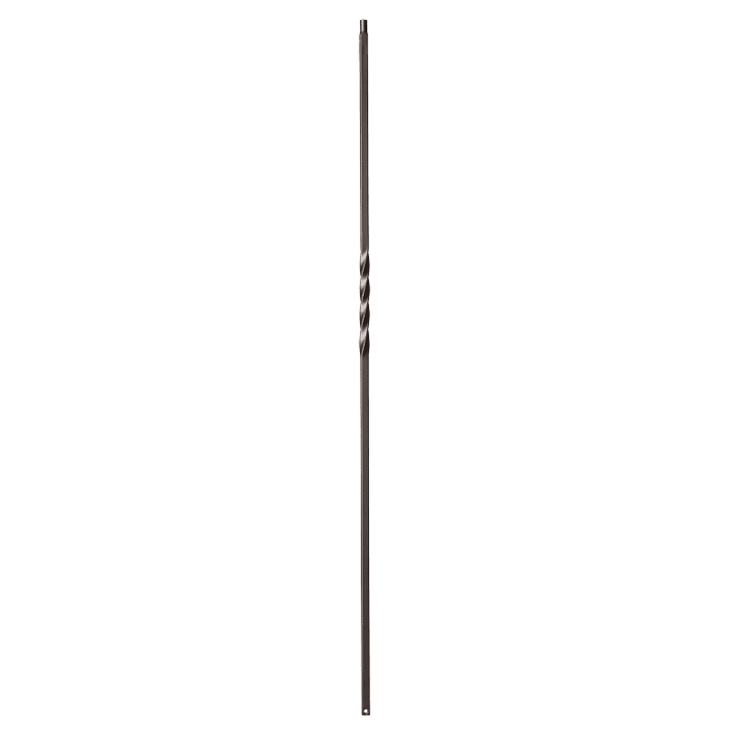 9001TB Single Twist Iron Balusters 1/2 Inch Bar