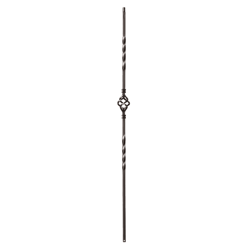 9003TB Single Basket Iron Balusters 1/2 Inch Bar