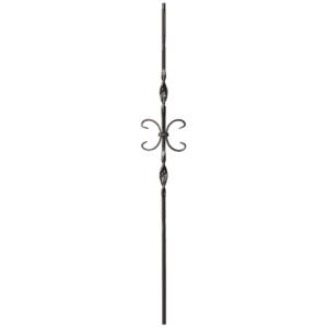 9014RS Double Ribbon with Butterfly Iron Balusters 1/2 Inch Bar