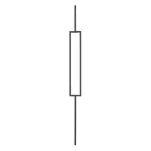 9089CS Rectangle Iron Balusters 1/2 Inch Bar