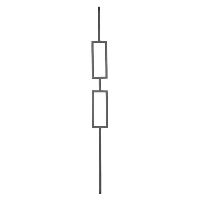 9091CS Double Rectangle Iron Balusters 1/2 Inch Bar