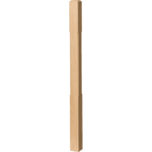 Chamfered Edge Newel Post with Chamfered Head