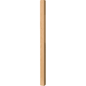 Fluted Newel Post with Chamfered Top