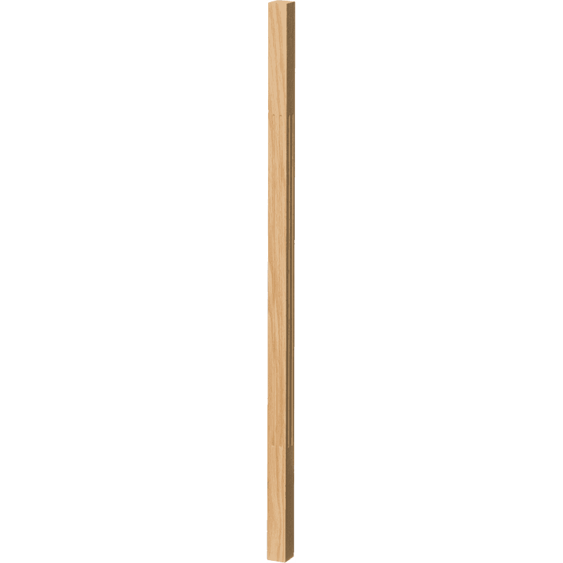 F-5034 Fluted 1.25 Inch Square Elegant Rise Baluster