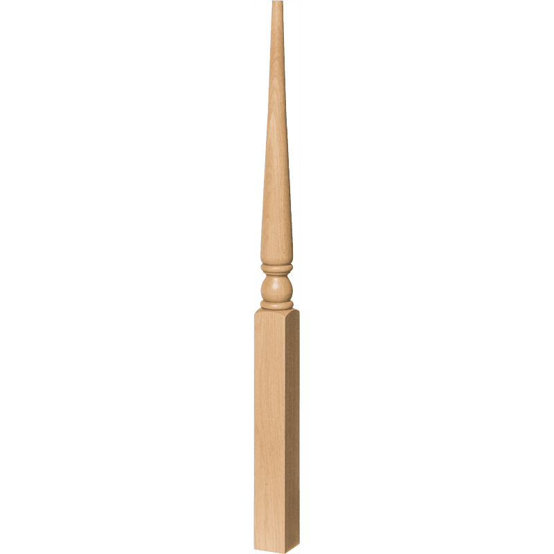 Colonial Style 3 Inch Starting Position Pin Top Newel Post