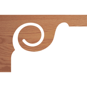 7029 Decorative Scroll Tread Bracket