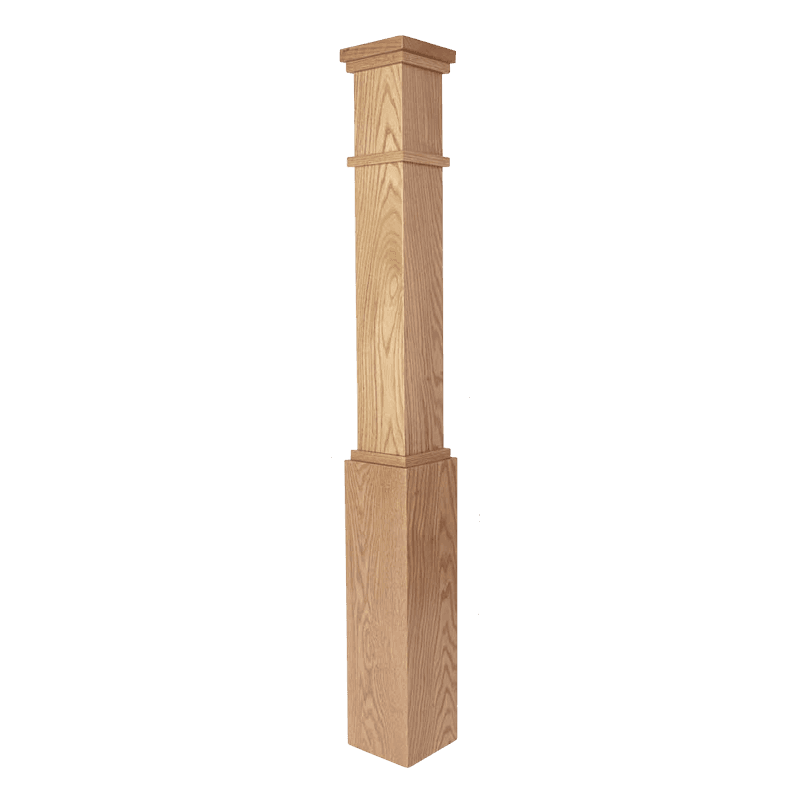 MP-4091 Mission Box Newel Post 6 1/4 Inch x 54 Inch
