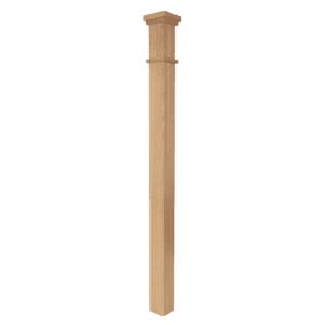 MP4075 Modern Style Solid Box Newel Post 3 1/2 Inch x 58 Inch