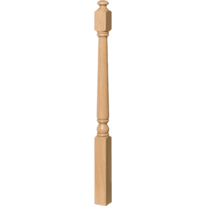 Colonial Style 5 Inch Block Top Newel Post