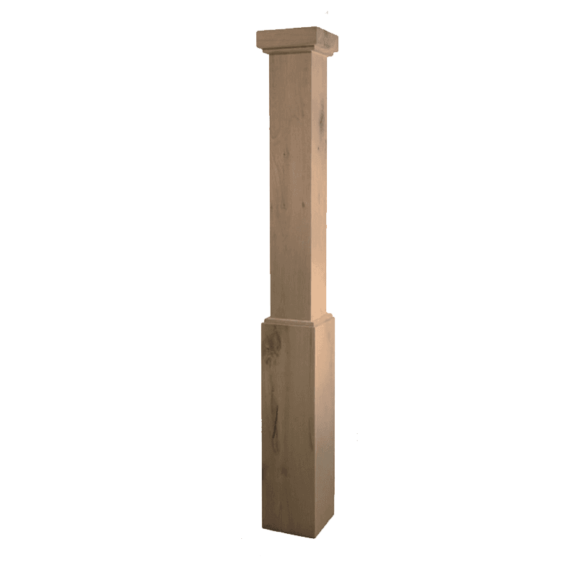 FCW-4091 Forest Character White Oak Box Newel Post