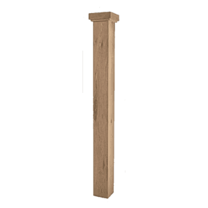 FCW-4375 Forest Character White Oak Box Newel Post