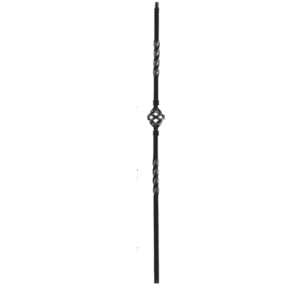 9903TB Single Basket Iron Balusters 3/4 Inch Bar