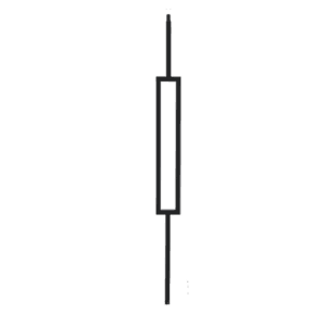 9989CS Rectangle Iron Balusters 3/4 Inch Bar