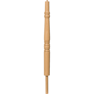Pin Top Hampton Style Newel Post with Rounded Bottom
