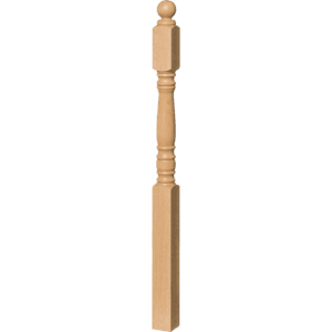 Hampton Style 6.25 Inch Block Top Newel Post