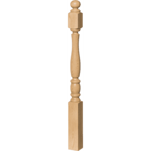 Utah Style 5 Inch Block Top Newel Post