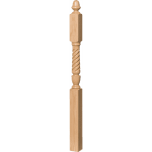 Bunker Hill Style 10 Inch Block Top Newel Post