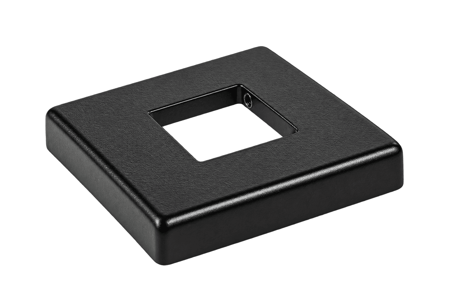 9054 Low Profile Baluster Shoe for 1/2" Square Bar in Satin Black