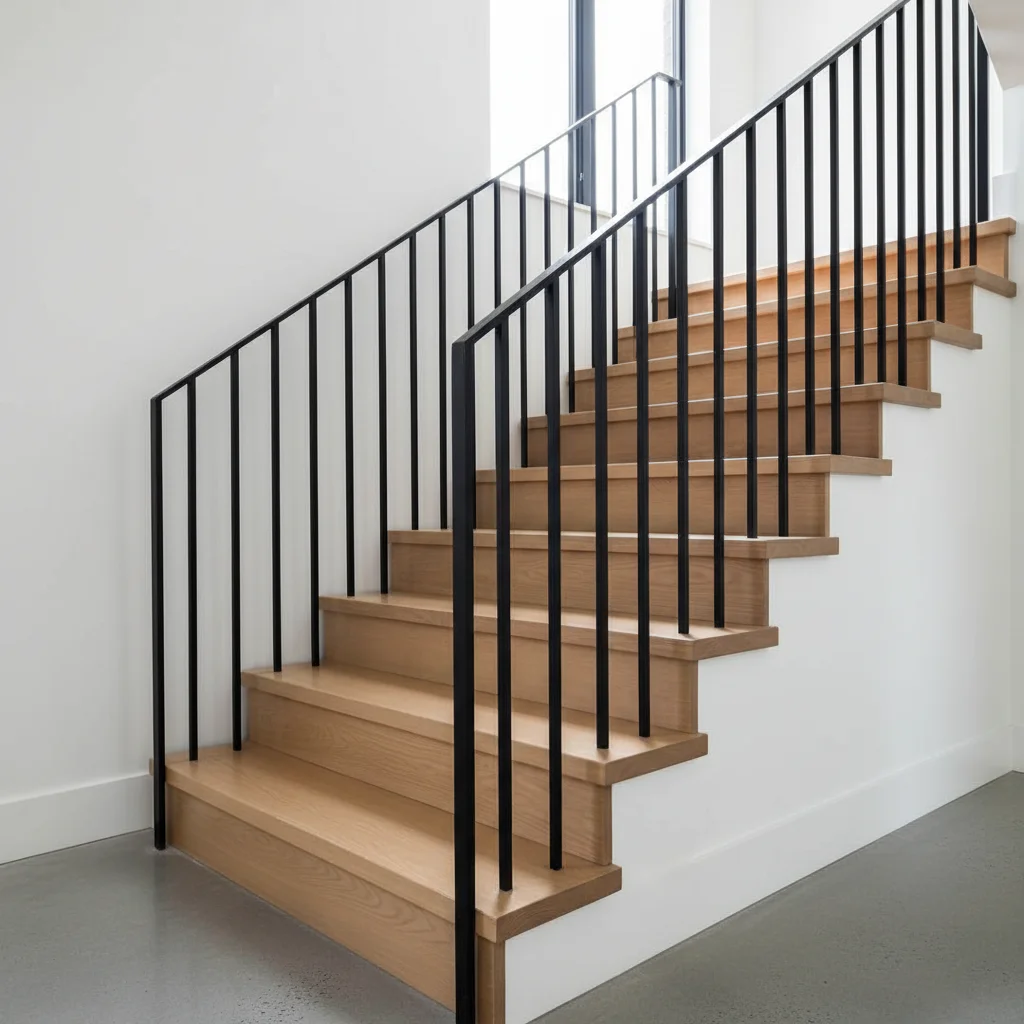 Custom staircase installation by Snyder Stairs in the Lehigh Valley
