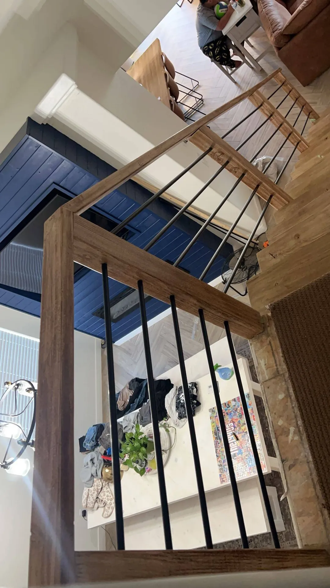 Real customer staircase built with BuyRailParts stair parts