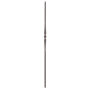9021HE Single Ball Hammered Edge Iron Balusters 9/16 Inch