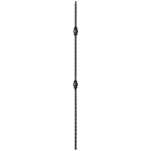 9033HF Double Ball with Hammered Face Iron Balusters 9/16 Inch
