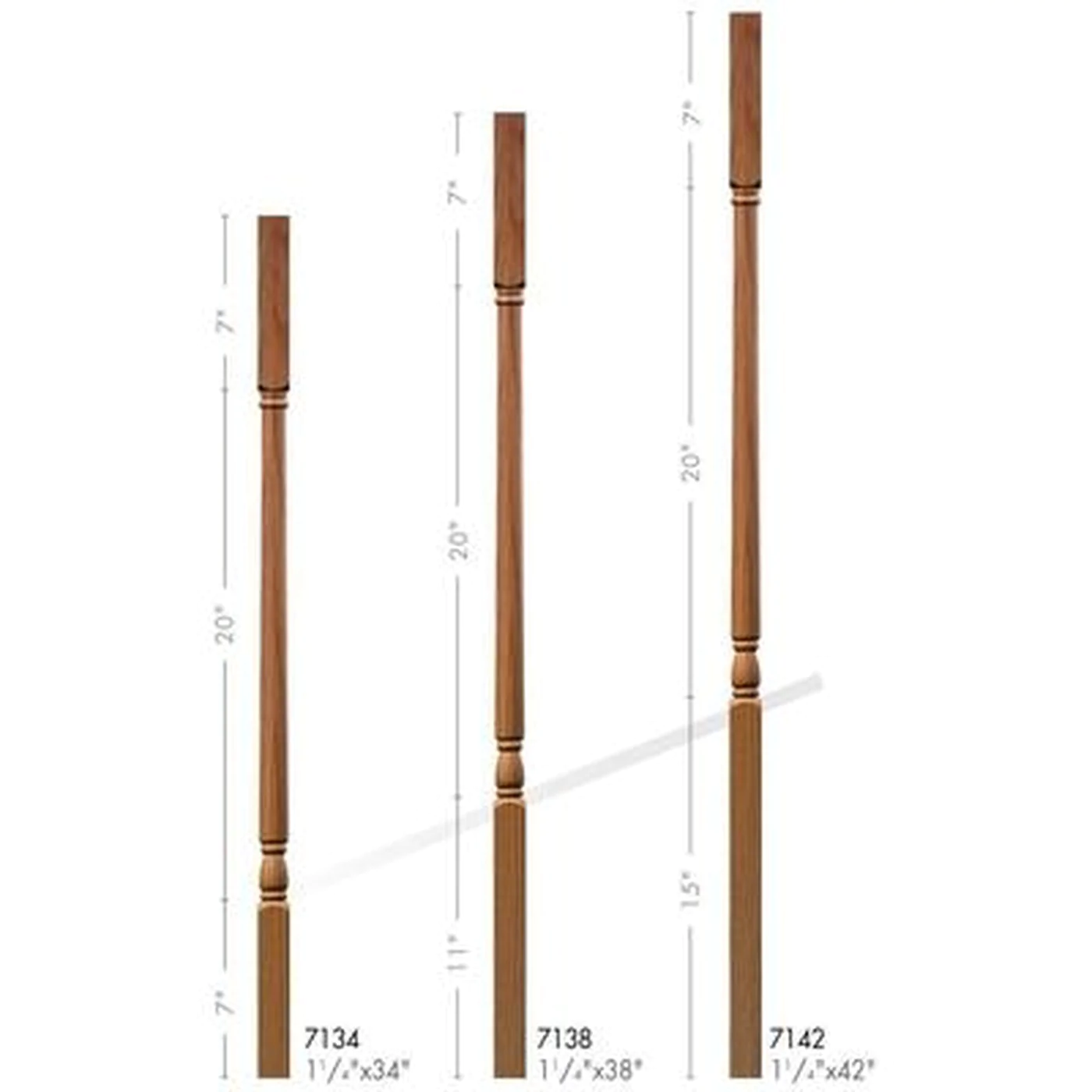 8134 Pin Top Colonial Series Elegant Rise Baluster - Image 2
