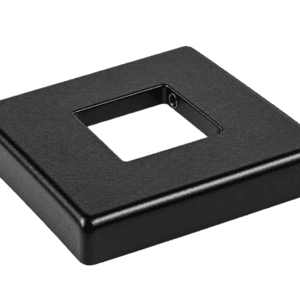 9054 Low Profile Baluster Shoe for 1/2" Square Bar in Satin Black